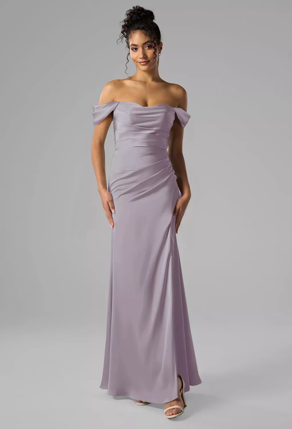 AW Nieve Purple Haze  Long Bridesmaid Dresses